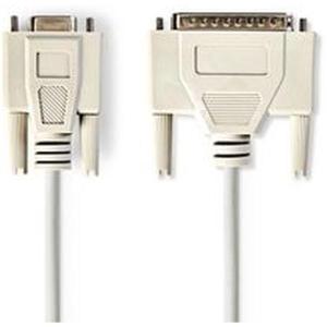 Serial_Cable_D_SUB_9_PINS_F___D_SUB_25_PINS_M_2m_Ivory
