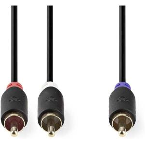 Subwoofer_Cable_RCA_M_2X_RCA_M_Gold_Plated_3m_Round_4mm
