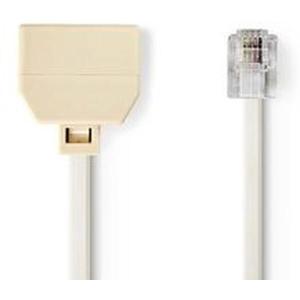 Telecom_Extension_Cable_RJ11M_2X_RJ11_F_2_0m_Ivory