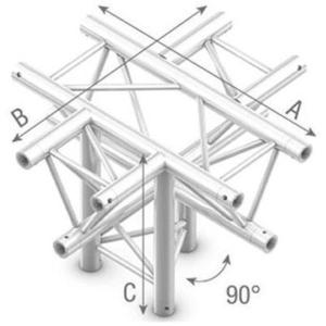 Truss_T_Cross_90_Degree_5_Way_Apex_Down