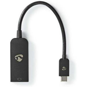 USB_C_Adapter_USB_3_2_Gen_1_USB_C_M_DP_F_0_2m_Round_Nickel_P