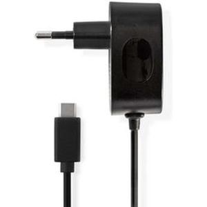 Wandoplader_3_0_A_Vaste_Cable_USB_C_BK
