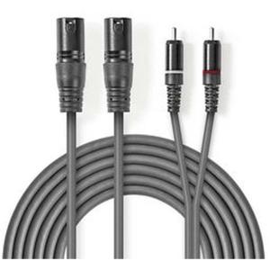 XLR_Audio_Cable_2X_XLR_3_PINS_M_2X_RCA_M_1_5m_Grey