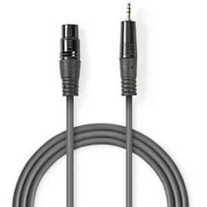 XLR_Audio_Cable_XLR_3_PINS_M_3_5mm_M_1_5m_Grey