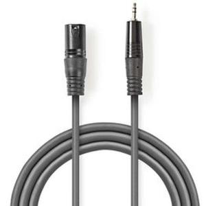 XLR_Audio_Cable_XLR_3_PINS_M_3_5mm_M_3_0m_Grey