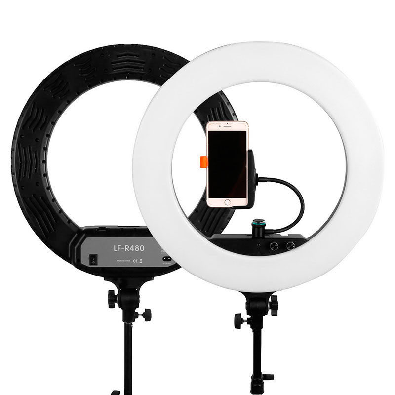 Caruba Round Vlogger LED set met tas - Black