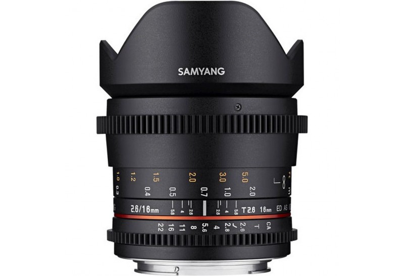 Samyang 16mm T2.6 VDSLR ED AS UMC Canon