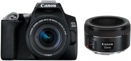 Canon EOS 250D Black 18-55 STM + 50 1.8S